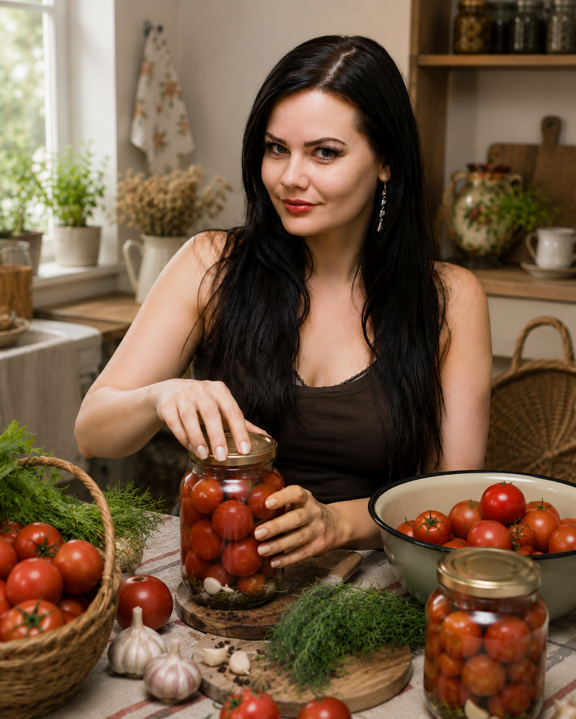 Co-founder of Naturaul Kitchen with preserved tomatoes